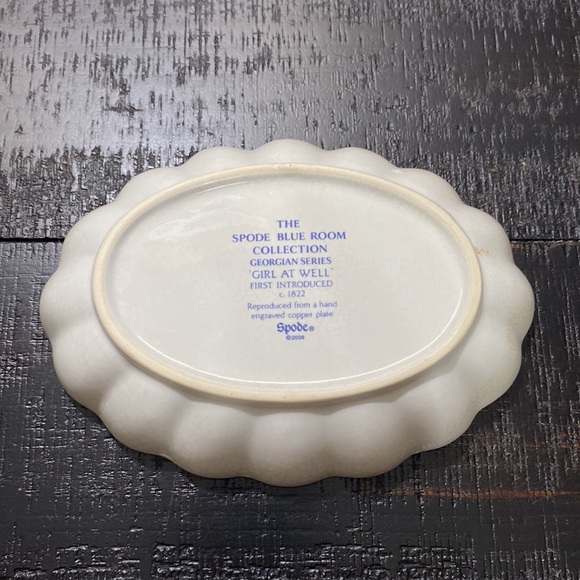 Spode Blue Room Girl At Well Dish! - Picture 2 of 4